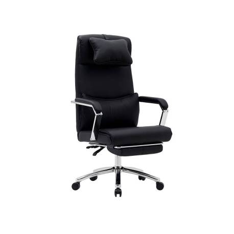 SILLA MARCA Q-CONNECT DIRECCION RAVENNA SIMIL PIEL BASE METALICA ALT MAX 1300 ANC 670 PROF 730 MM RUEDAS PREMIUM