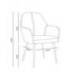 SILLA MARCA Q-CONNECT CONFIDENTE SIEMIONE BASE METALICA ALT MAX 820 ANC 570 PROF 580 COLOR MARRON ARENA