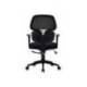 SILLA MARCA Q-CONNECT OFICINA ANCONA MALLA BASE METALICA ALT MAX 1110 ANC 660 PROF 590 RUEDAS PREMIUM COLOR NEGRO