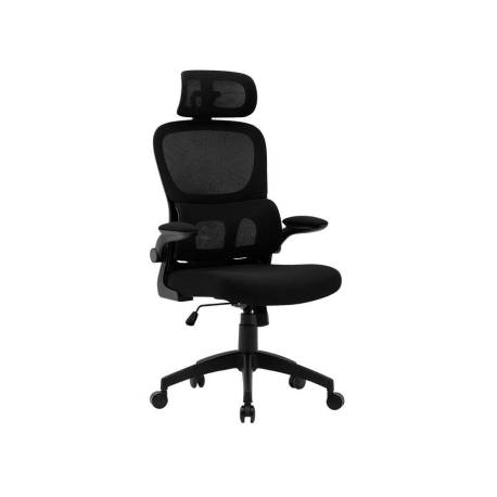 SILLA MARCA Q-CONNECT DIRECCION SORRENTO MALLA BASE METALICA ALT MAX 1320 ANC 650 PROF 600 MM RUEDAS PREMIUM NEGRO
