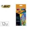 LAPICES DE COLORES COLOR UP CAJA DE 12 UNIDADES SURTIDOS BIC
