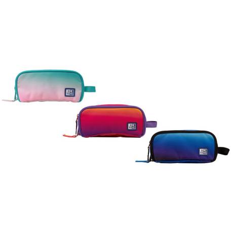 ESTUCHE PORTATODO MARCA OXFORD KANGOO GRADIENT SURTIDOS TRES CREMALLERAS 80X100X220 MM