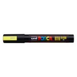 ROTULADOR MARCA UNI POSCA PC-5M MARCADOR DE PINTURA PUNTA CONICA 1,8-2,5 MM AMARILLO FLUORESCENTE