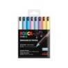 ROTULADOR MARCA UNI POSCA PC-1M MARCADOR DE PINTURA PUNTA EXTRAFINA 0,7 MM BLISTER DE 8 UNIDADES COLORES PASTEL