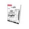 SET INICIACION ROTULADORES MARCA UNIBALL PIN LETTERING STARTER N 2 BLISTER DE 8 UNIDADES