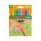 LAPICES CERA MARCA PLASTIDECOR PASTEL CAJA DE 12 UNIDADES COLORES SURTIDOS