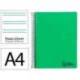 CUADERNO ESPIRAL LIDERPAPEL DIN A4 WONDER TAPA PLASTICO 80H 90GR PAUTA ESTRECHA 2,5MM CON MARGEN COLOR VERDE OSCURO