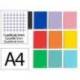 CUADERNO ESPIRAL MARCA LIDERPAPEL A4 MICRO WITTY TAPA DURA 120H 90GR CUADRO 5MM 5 BANDAS 4 TALADROS COLORES SURTIDOS