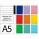 CUADERNO ESPIRAL MARCA LIDERPAPEL A5 MICRO SMART TAPA BLANDA 80H 75R HORIZONTAL 7MM DOBLE MARGEN 6 TALADROS COLORES