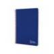 CUADERNO ESPIRAL MARCA LIDERPAPEL DIN A5 WITTY TAPA DURA 80H 90GR CUADRO 4MM CON MARGEN COLOR AZUL MARINO