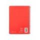CUADERNO ESPIRAL MARCA LIDERPAPEL DIN A5 WITTY TAPA DURA 80H 90GR CUADRO 4MM CON MARGEN COLOR ROJO
