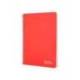 CUADERNO ESPIRAL MARCA LIDERPAPEL DIN A5 WITTY TAPA DURA 80H 90GR CUADRO 4MM CON MARGEN COLOR ROJO