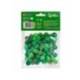 POMPONES DE COLORES MARCA LIDERPAPEL 1,5 CM TONALIDADES VERDES BOLSA CON 80 UNIDADES
