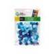 POMPONES DE COLORES MARCA LIDERPAPEL 1,5 CM TONALIDADES AZULES BOLSA CON 80 UNIDADES