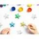 FIGURA DE ESPUMA BLANCA MARCA LIDERPAPEL ESTRELLA DE 4 CM BOLSA CON 6 UNIDADES