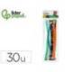 LIMPIAPIPAS DE CHENILLA MARCA LIDERPAPEL 30 CM COLORES MATE SURTIDOS BOLSA DE 30 UNIDADES