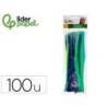 LIMPIAPIPAS DE CHENILLA MARCA LIDERPAPEL 30 CM COLORES MATE SURTIDOS BOLSA DE 100 UNIDADES