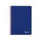 CUADERNO ESPIRAL MARCA LIDERPAPEL DIN A4 WITTY TAPA DURA 80H 90GR PAUTA 3,5MM CON MARGEN COLOR AZUL OSCURO