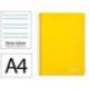 CUADERNO ESPIRAL MARCA LIDERPAPEL DIN A4 WITTY TAPA DURA 80H 90GR PAUTA 3,5MM CON MARGEN COLOR AMARILLO