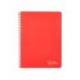 CUADERNO ESPIRAL MARCA LIDERPAPEL DIN A4 WITTY TAPA DURA 80H 90GR PAUTA 2,5MM CON MARGEN COLOR ROJO