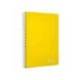 CUADERNO ESPIRAL MARCA LIDERPAPEL DIN A4 WITTY TAPA DURA 80H 90GR PAUTA 2,5MM CON MARGEN COLOR AMARILLO