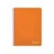 CUADERNO ESPIRAL MARCA LIDERPAPEL DIN A4 WITTY TAPA DURA 80H 90GR RAYADO HORIZONTAL CON MARGEN COLOR NARANJA