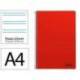 CUADERNO ESPIRAL MARCA LIDERPAPEL DIN A4 SMART TAPA BLANDA 80H 75GR PAUTA 3,5MM CON MARGEN COLOR ROJO