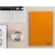 CUADERNO ESPIRAL MARCA LIDERPAPEL DIN A4 SMART TAPA BLANDA 80H 75GR PAUTA 2,5MM CON MARGEN COLOR NARANJA