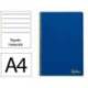 CUADERNO ESPIRAL LIDERPAPEL DIN A4 SMART TAPA BLANDA 80H 75GR RAYADO HORIZONTAL CON MARGEN COLOR AZUL OSCURO