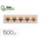 GOMETS MARCA LIDERPAPEL AUTOADHESIVO S ESTRELLAS DORADAS 20 MM 1500 UNIDADES EN CAJA DE CARTON