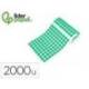 GOMETS MARCA LIDERPAPEL AUTOADHESIVO S CIRCULOS 20 MM VERDE ROLLO DE 2000 UNIDADES EN CAJA DE CARTON
