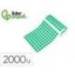 GOMETS MARCA LIDERPAPEL AUTOADHESIVO S CIRCULOS 20 MM VERDE ROLLO DE 2000 UNIDADES EN CAJA DE CARTON