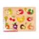 PUZLE INFANTIL MARCA IMAGINOVO MADERA FRUTAS +18 MESES 10 PIEZAS 30X22,5X1,5CM