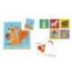 PUZLE INFANTIL MARCA IMAGINOVO MADERA CUBOS DE ANIMALES +24 MESES 15 PIEZAS INCLUYE 12 PATRONES 22X22X6,4CM