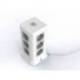 REGLETA MARCA Q-CONNECT ENCHUFE MULTIPLE 16 EN 1 CABLE 2 MT 12 TOMAS DE CORRIENTE+3 USB+1 USB TIPO C 120X120X210MM
