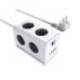 REGLETA MARCA Q-CONNECT ENCHUFE MULTIPLE 10 EN 1 CABLE 1,4 MT 6 TOMAS DE CORRIENTE+3 USB+1 USB TIPO C 140X76X87MM