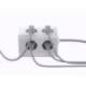 REGLETA MARCA Q-CONNECT ENCHUFE MULTIPLE 10 EN 1 CABLE 1,4 MT 6 TOMAS DE CORRIENTE+3 USB+1 USB TIPO C 140X76X87MM