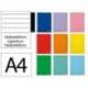 CUADERNO ESPIRAL MARCA LIDERPAPEL DIN A4 WITTY TAPA DURA 80H 90GR RAYADO HORIZONTAL 8MM CON MARGEN COLORES SURTIDOS
