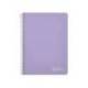 CUADERNO ESPIRAL MARCA LIDERPAPEL DIN A4 WITTY TAPA DURA 80H 90GR CUADRO 4MM CON MARGEN COLOR VIOLETA