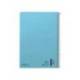 CUADERNO ESPIRAL MARCA LIDERPAPEL DIN A4 SMART TAPA BLANDA 80H 75GR CUADRO 4MM CON MARGEN COLOR CELESTE