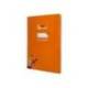 CUADERNO ESPIRAL MARCA LIDERPAPEL DI N A4 PAUTAGUIA TAPA BLANDA 80H 75 GR CUADRO PAUTADO 5MM COLOR NARANJA