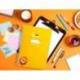 CUADERNO ESPIRAL MARCA LIDERPAPEL DI N A4 PAUTAGUIA TAPA BLANDA 80H 75 GR CUADRO PAUTADO 4MM COLOR AMARILLO