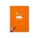 CUADERNO ESPIRAL MARCA LIDERPAPEL DI N A5 PAUTAGUIA TAPA DURA 80H 90 GR CUADRO PAUTADO 5MM COLOR NARANJA