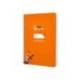 CUADERNO ESPIRAL MARCA LIDERPAPEL DI N A5 PAUTAGUIA TAPA DURA 80H 90 GR CUADRO PAUTADO 5MM COLOR NARANJA