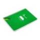 CUADERNO ESPIRAL MARCA LIDERPAPEL DI N A5 PAUTAGUIA TAPA DURA 80H 90 GR CUADRO PAUTADO 4MM COLOR VERDE
