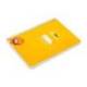 CUADERNO ESPIRAL MARCA LIDERPAPEL DI N A5 PAUTAGUIA TAPA DURA 80H 90 GR CUADRO PAUTADO 4MM COLOR AMARILLO