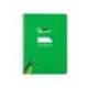 CUADERNO ESPIRAL MARCA LIDERPAPEL DI N A5 PAUTAGUIA TAPA DURA 80H 90 GR CUADRO PAUTADO 3MM COLOR VERDE