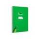 CUADERNO ESPIRAL MARCA LIDERPAPEL DI N A5 PAUTAGUIA TAPA DURA 80H 90 GR CUADRO PAUTADO 3MM COLOR VERDE