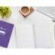 CUADERNO ESPIRAL MARCA LIDERPAPEL DI N A5 PAUTAGUIA TAPA DURA 80H 90 GR CUADRO PAUTADO 3MM COLOR LILA