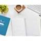 CUADERNO ESPIRAL MARCA LIDERPAPEL DI N A5 PAUTAGUIA TAPA DURA 80H 90 GR CUADRO PAUTADO 3MM COLOR AZUL